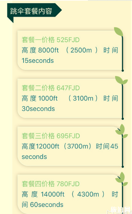 斐济跳伞多少钱 斐济在哪里可以预约到高空跳